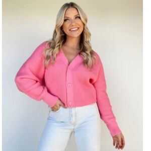 Pink bubblegum cardigan